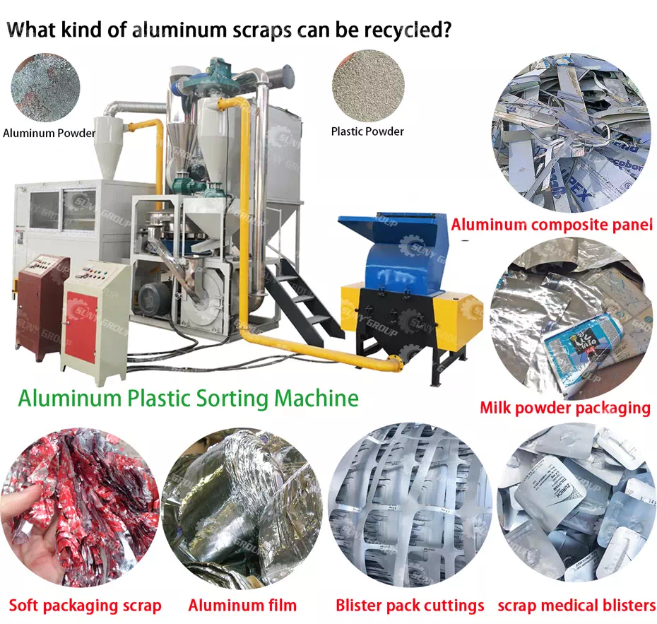 aluminum plastic sorting machine